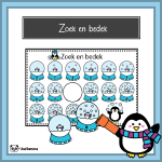 Zoek en bedek (sneeuwvlokken tellen tot 15)