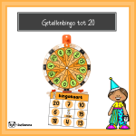 Getallenbingo tot 20 (Carnaval)