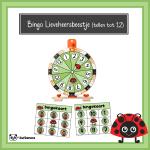 Getallenbingo lieveheersbeestjes (tellen tot 12)