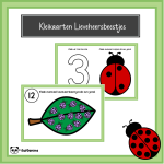 Kleikaarten lieveheersbeestje (Getalbegrip tot 12)