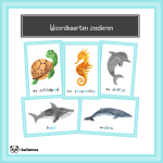 Woordkaarten zeedieren