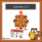 Getallenbingo tot 6 (thema herfst)