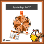 Getallenbingo tot 12 (Herfst)