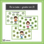 Rol en bedek – getallen tot 20 (Lente)