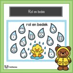 Rol en bedek – Lente (Regendruppels)