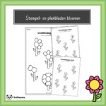 stempel- en plakbladen bloemen