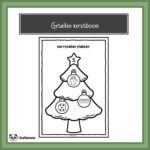 Getallen kerstboom – kerstballen plakken tot 12