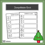 Stempelbladen Kerst