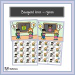 Bewegend leren – rijmen, beginklank en eindklank (school)